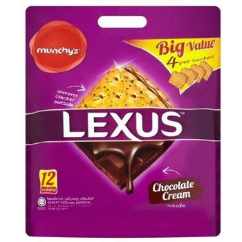 LEXUS Cream Sandwich Calcium Crackers Chocolate 418g