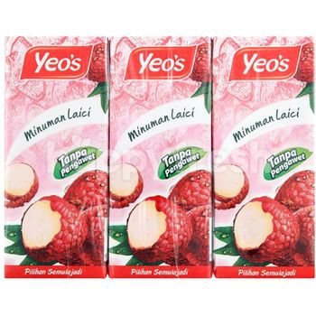 Yeos Lychee Drink 6 Packs X 250ml