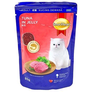 Tuna Hati Pintar Dalam Makanan Kucing Basah Jeli 85g