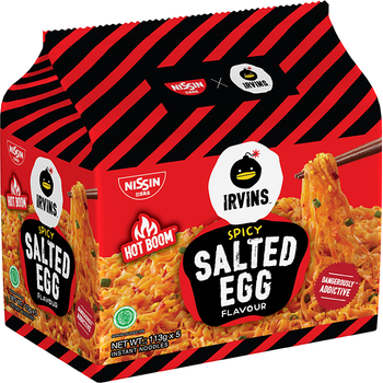 Nissin Irvins Spicy Salted Egg Flavour 5 x 113g