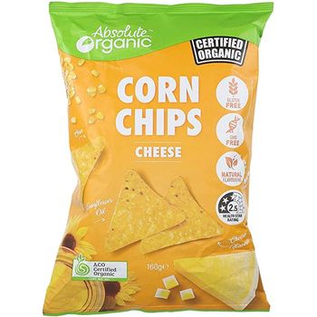 Absolute Organic Cheese Corn Chips 160g