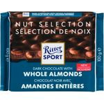 Ritter Sport Dark Whole Almonds Chocolate 100g