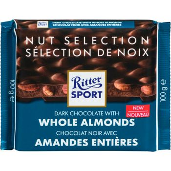 Ritter Sport Dark Whole Almonds Chocolate 100g