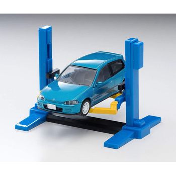 Tomytec Tomicarama Vintage 06a Car Lift W/Honda Civic SiR -II 1/64 Diecast Car