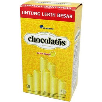 Garuda Chocolatos Sweet Cheese Wafer Roll 320g