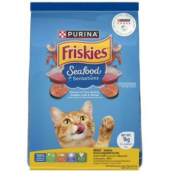 Friskies Delish Cat Dry Food - Seafood Sensations 1kg