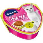 Vitakraft Cat Food Poesie Hearts Duck And Pear In Jelly Tray 85g