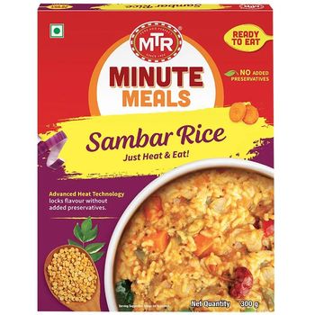 MTR Ready To Eat Sambar Rice Ready to Eat 300g