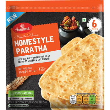 Haldiram's Frozen Home Style Paratha 6 Pieces 360g