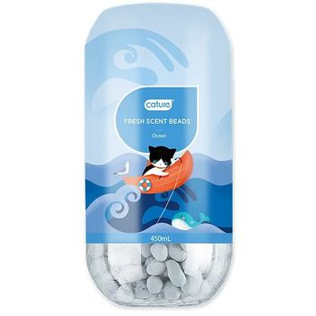 Cature Ocean Fresh Scent Beads Cat Litter Deodoriser 450ml