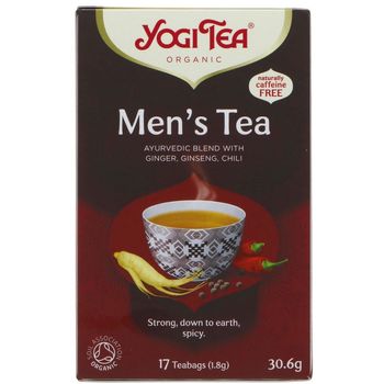 Yogi Tea - Ayurvedic Blend, Organic Men's Tea (17 teabags) | BB: 31/05/2026