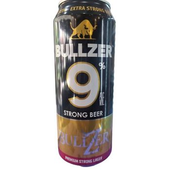 Bullzer 9% strong beer
