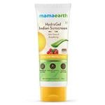 Mamaearth HydraGel Indian Sunscreen SPF 50 With Aloe Vera & Raspberry For Sun Protection 50g