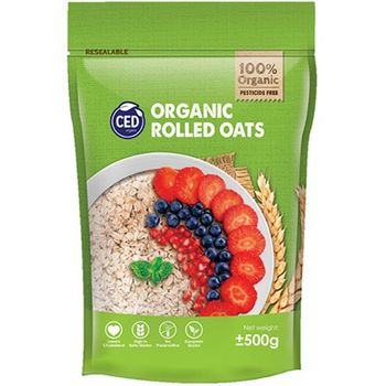 Ced Organic Rolled Oats Regular 500g