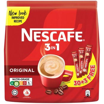 Nescafe 3 in 1 Instant Coffee - Original (33 x 16.5g)