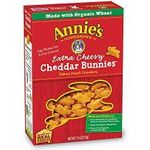 Annie's Homegrown Crackers Cheddar Bunnies Extra Cheesy 7.5 Ounce