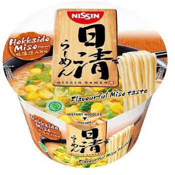 Mangkuk Ramen Jepun Nissin Hokkaido Miso 113g