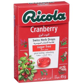Ricola Sugar Cranberry Flavour Candy 45g