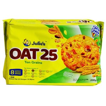 JULIE'S OAT 25 COOKIES TEN GRAINS 200G