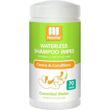 Nootie Waterless Shampoo Wipes Cucumber Melon 70ct