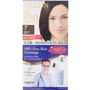 Dariya Salon de Pro Cream Hair Dye 7 Natural Black