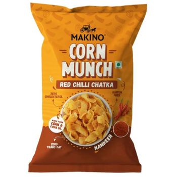 Makino Corn Munch Red Chilli Chatka 100g