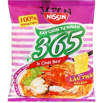 Nissin 365 Non Fried Noodles Thai Seafood Hot Pot 68g