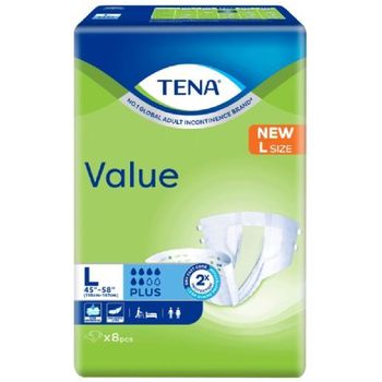 Tena Value Adult Diaper L 8pcs