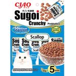 Inaba Ciao Cat Sugoi Crunchy Prebiotics Scallop 22g 5pcs