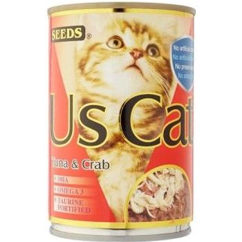 Seeds Us Cat Canned Food Tuna & Crab 400g