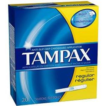 Tampax Tampons With Flushable Cardboard Applicator Regular 20 Counts