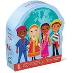 Crocodile Creek Children Of The World 36 Piece Jigsaw Floor Puzzle With Heavy-duty Box 20 Inches X 27 Inches