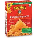 Annie's Homegrown Organic Baked Snack Crackers Cheddar Squares 11.25 Ounce