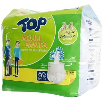 Top Pull Up Pants Adult Unisex M 10pcs