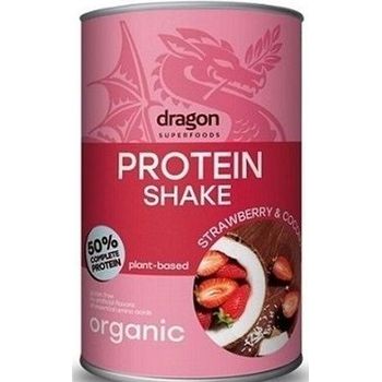 Dragon Superfoods Organic Protein Shake Strawberry and Coconut 450g