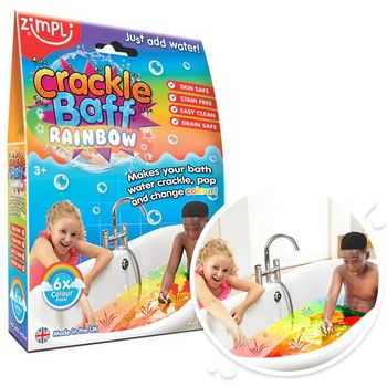Zimpli Kids Crackle Baff Rainbow Bath Toy 60g