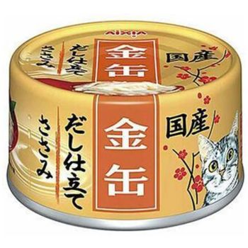 Aixia Kin-Can Dashi Chicken Fillet With Chicken Sauce Canned Cat Food 70g