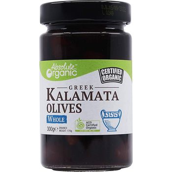 Absolute Organic Whole Kalamata Olives 300g