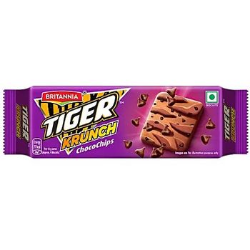 Britannia Tiger Krunch Chocochips Biscuit 63g