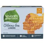 Seventh Generation Pantiliner Pads Chlorine 50 Count