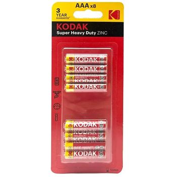 Kodak Super Heavy Duty Zinc 1.5V AAA Battery 8 Pack