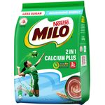 Nestle Milo 2 In 1 Instant Chocolate Malt Calcium Enriched 12 x 30g