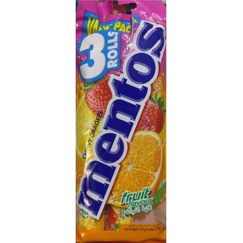 Mentos Chewy Dragees 3 Rolls 111g