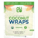 Nuco Certified Organic Paleo Gluten Vegan Coconut Wraps 5 Count