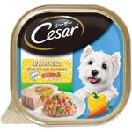 Cesar Naturally White Fish with Vegetables Pate Dog Food 100g