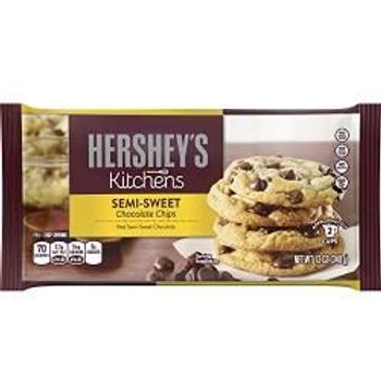 Hersheys Baking Chips Semi Sweet Chocolate 12oz