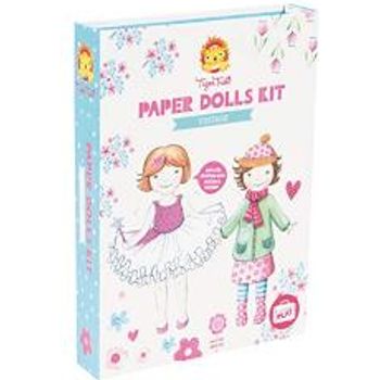 Tiger Tribe Paper Dolls Kit Vintage Arts And Crafts White