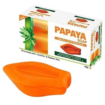 Papaya Herbal Skin Whitening Soap with Vitamin E 135g