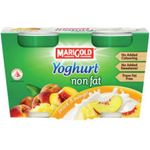 Marigold Non Fat Yoghurt Peach And Mango 2 x 140g