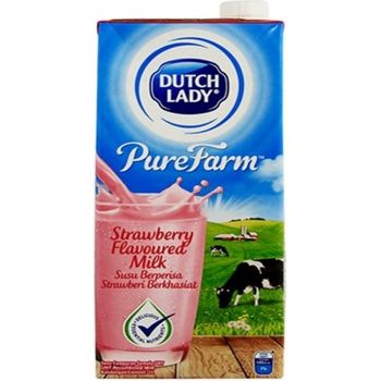Dutch Lady Uht Strawberry Flavoured Milk 1l